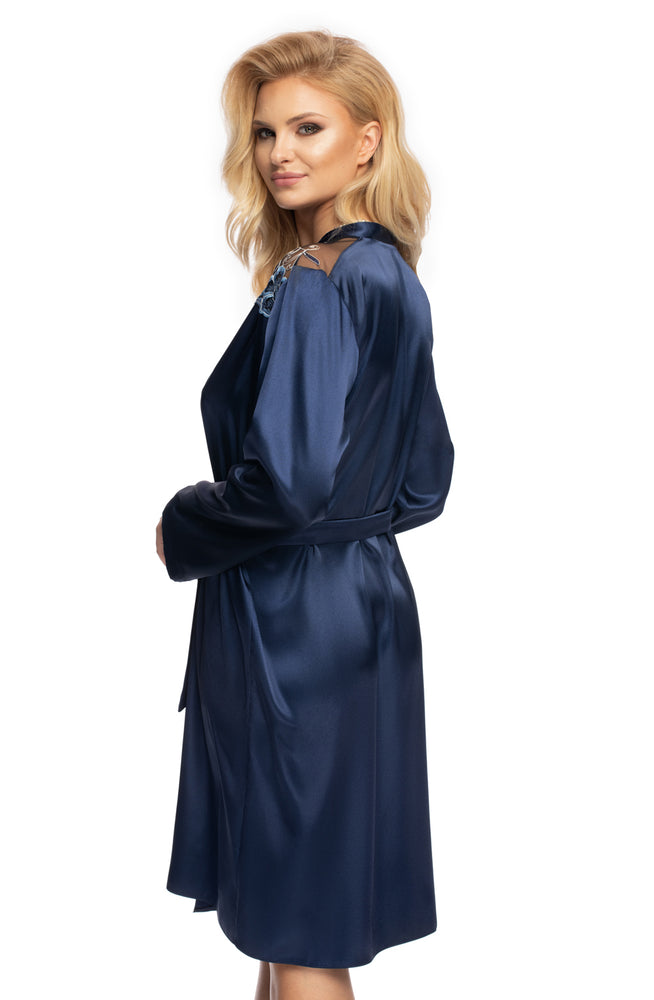 Irall Elodie Dressing Gown Navy
