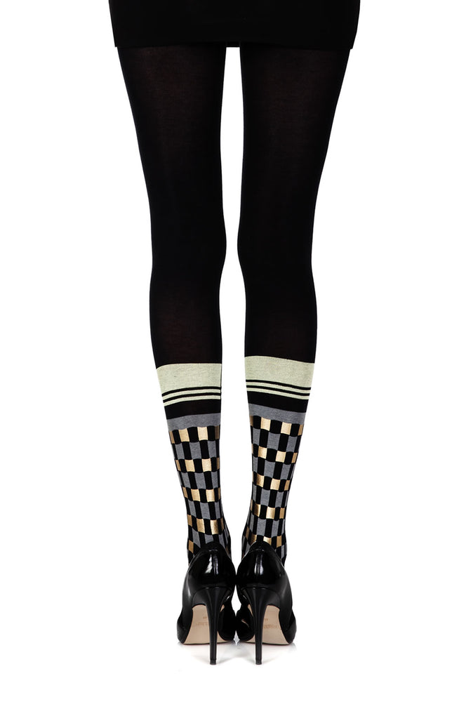 Calça legging com estampa preta Zohara "Happy Socks"