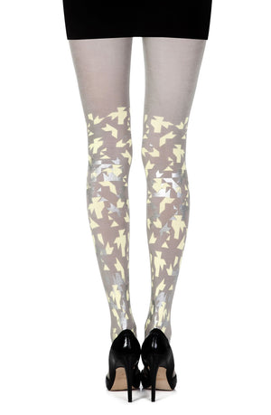 
                
                    Load image into Gallery viewer, Zohara &amp;quot;Confetti&amp;quot; Grey Print Tights
                
            