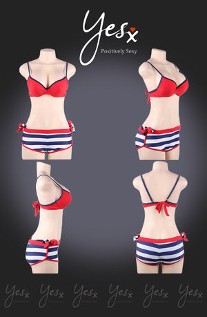 YesX YX964 Bikini 3 Piece Set Red