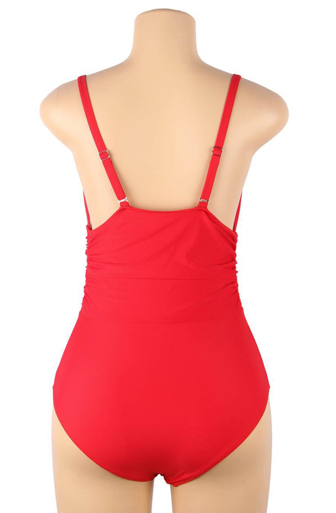 YesX YX967 One Piece Swimsuit Red