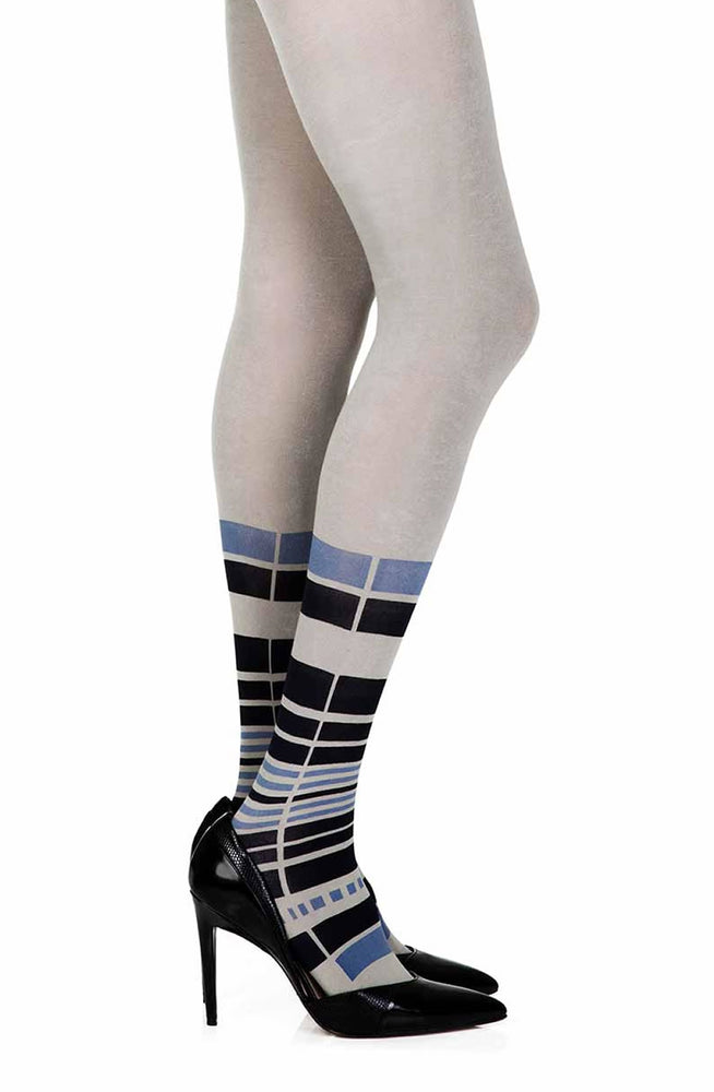 
                
                    Load image into Gallery viewer, Zohara &amp;quot;It&amp;#39;s Britney&amp;quot; Grey Print Tights
                
            