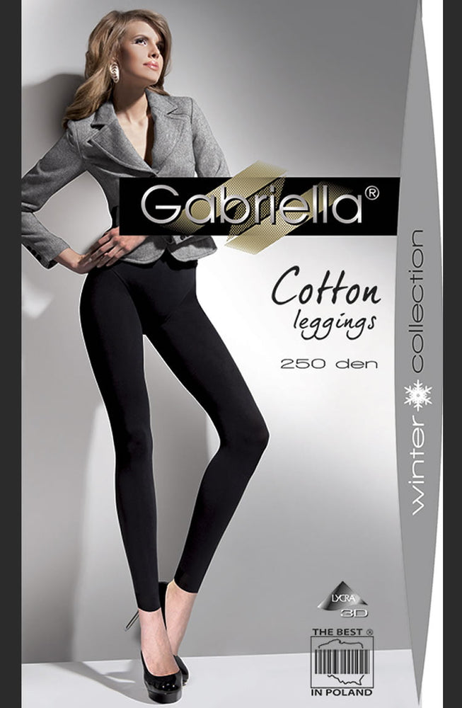 
                
                    Load image into Gallery viewer, Gabriella Cotton Leggings Black
                
            