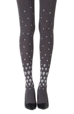 Zohara "Shell Out" Heather Grey Tights