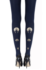 Zohara "What The Shell" Gold Print Tights