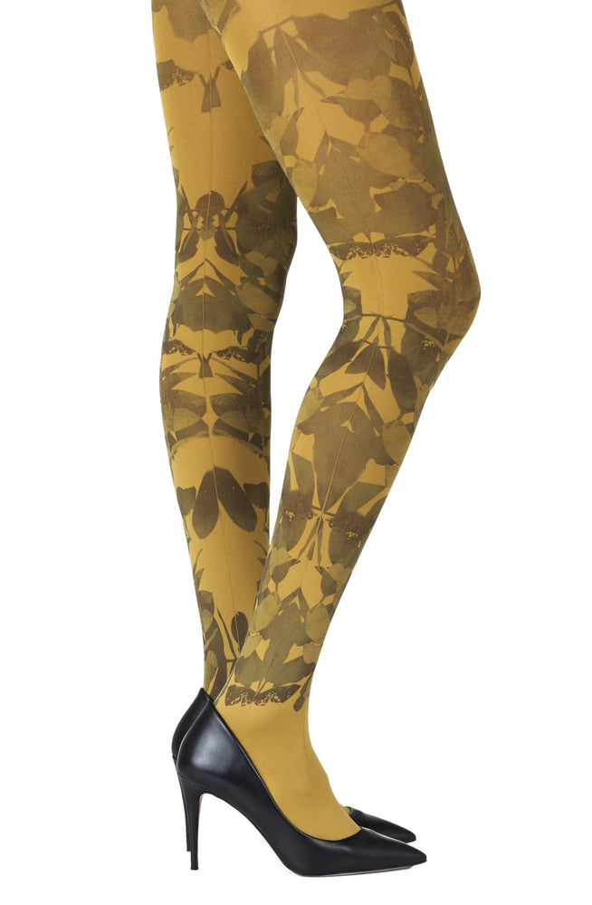 Zohara "Don't Leave Me" Mustard Tights