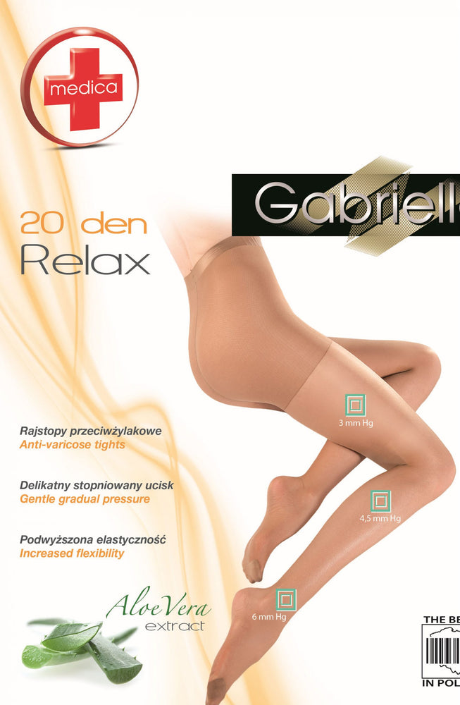 Meia-calça Gabriella Classic Medica Relax 110 Bege