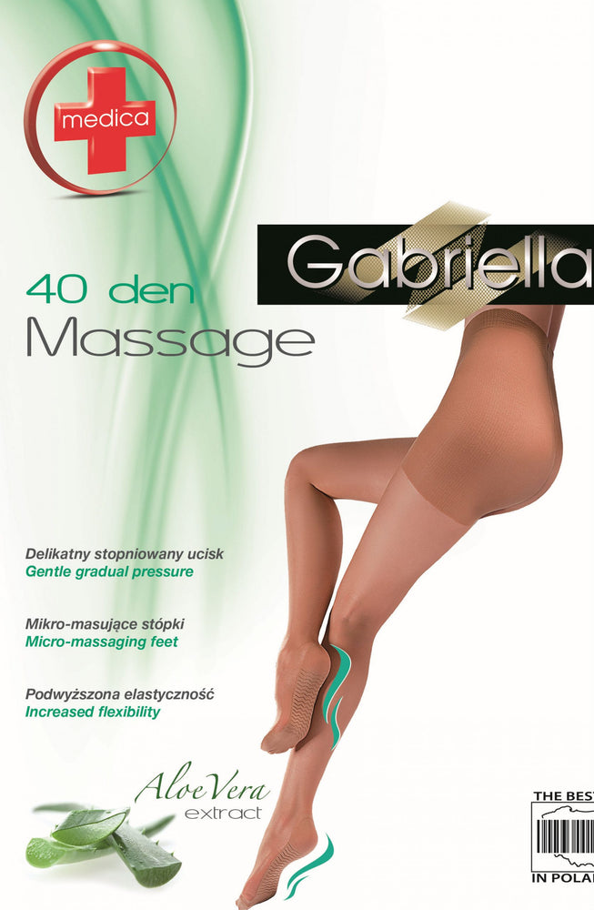Gabriella Classic Massagem 118 Meia-calça Bege