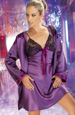 Irall Tiffany Purple Dressing Gown - littlemisshoneypie