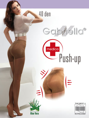 Gabriella Classic 40 Push Up 128 Meia-calça bege
